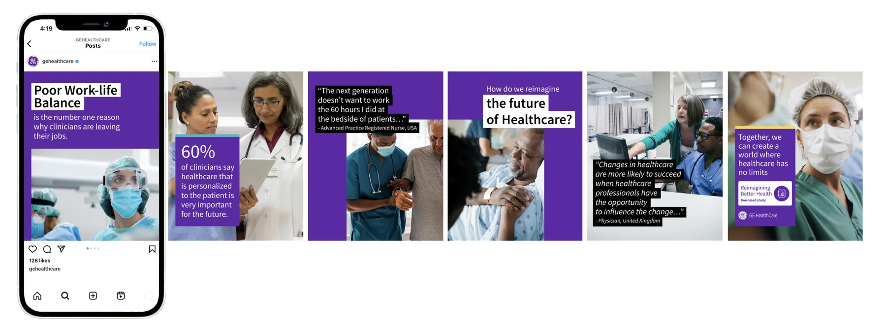 Instagram carousel: Poor work-life balance is the number one reason clinicians are leaving their jobs