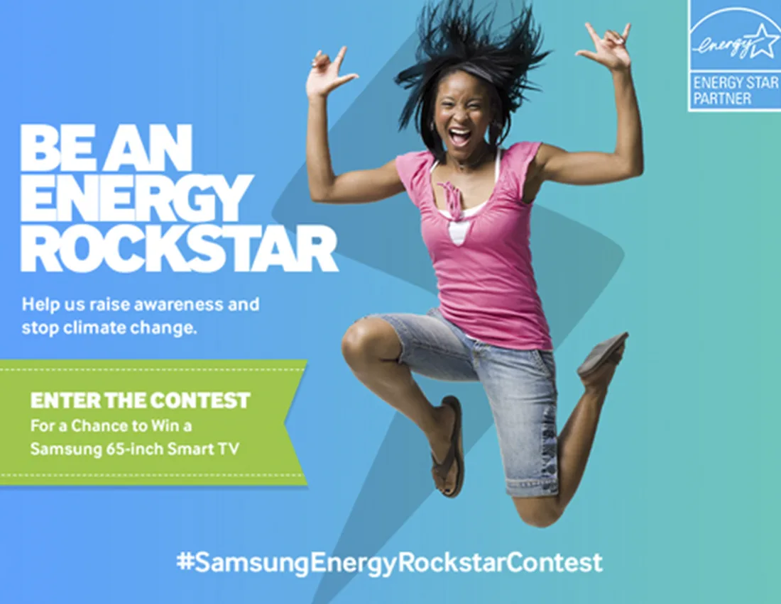 Samsung contest ad: Be an Energy Rockstar